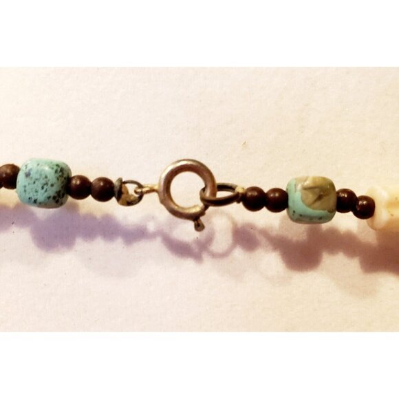 Vintage Boho Long Mixed Bead Chunky Strand Bohemian Necklace 33" - Picture 7 of 7